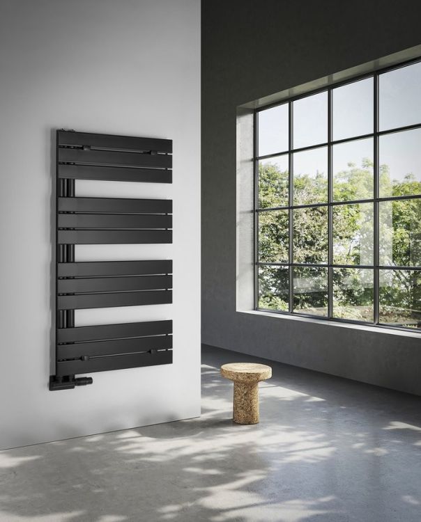 MYTHOS grzejnik łazienkowy 500x1130 mm, czarny matt
