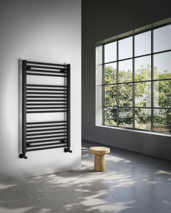 DIRECT grzejnik łazienkowy 600x960 mm, czarny mat