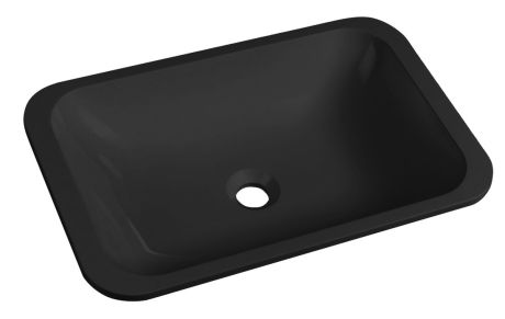 Przejdź do produktu JAPURA umywałka wpuszczana kompozitowa, 55x36cm, czarny mat