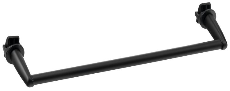 Wieszak na ręczniki na grzejnik, 36cm prosty, czarny mat