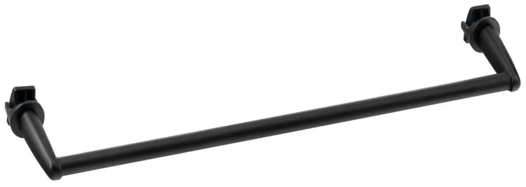Wieszak na ręczniki na grzejnik 46cm, prosty, czarny mat