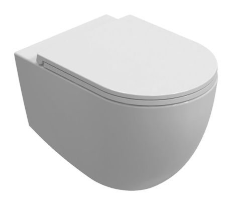 Przejdź do produktu INFINITY miska WC wisząca, Vortex Rimless, 36,5x53cm, biały