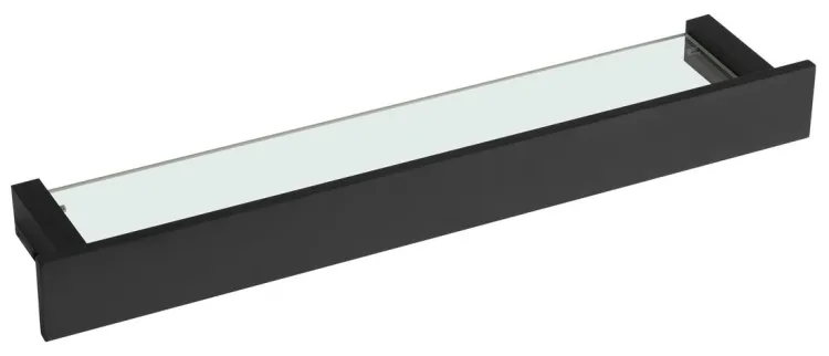 PATRON półka szklana 58cm, czarna