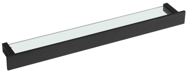 PATRON półka szklana 78cm, czarna