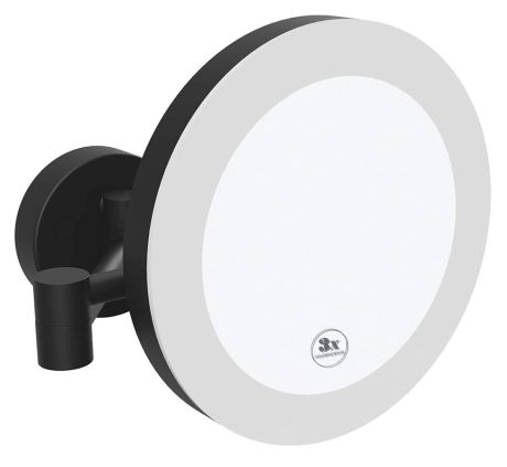 Przejdź do produktu X-ROUND BLACK wiszące lusterko kosmetyczne LED, średnica 200mm, czarny mat