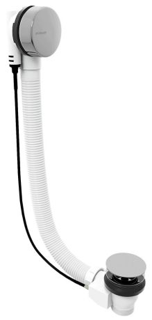 Przejdź do produktu Zestaw odpływowy z korkiem automatycznym, długość 600mm, korek 72mm, chrom