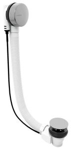 Zestaw odpływowy z korkiem automatycznym, długość 800mm, korek 72mm, chrom