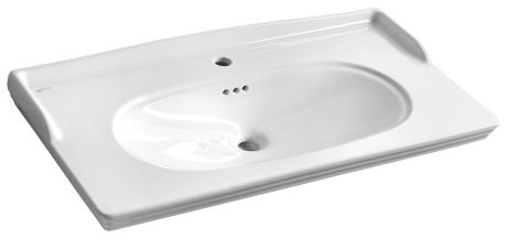 Przejdź do produktu STELLA umywalka ceramiczna, 90x46,5cm, biały