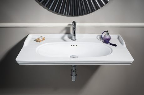 Przejdź do produktu STELLA umywalka ceramiczna, 90x46,5cm, biały