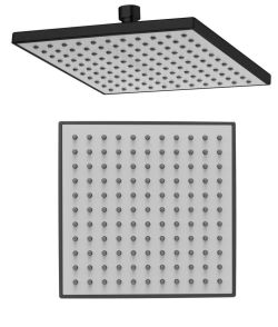 Deszczownia, 200x200mm, ABS/czarny mat