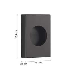 Zasobnik na torebki papierowe 134x26x90 mm, czarny mat