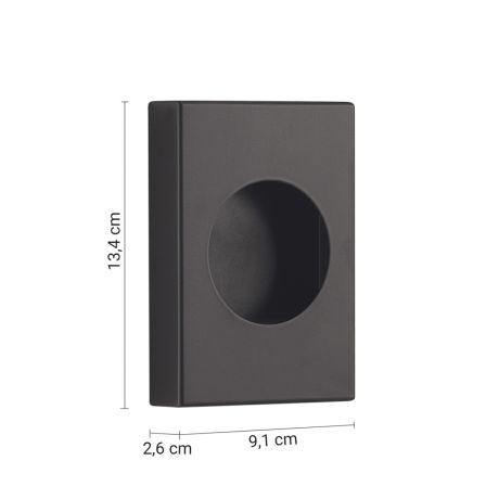 Przejdź do produktu Zasobnik na torebki papierowe 134x26x90 mm, czarny mat