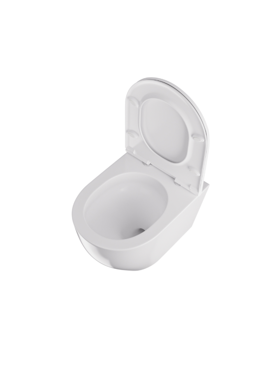 Miska WC 36x52 cm, bezrantowa z deską WC Milagro WC Vortex