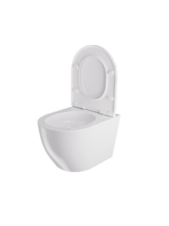 Miska WC 36x52 cm, bezrantowa z deską WC Milagro WC Vortex