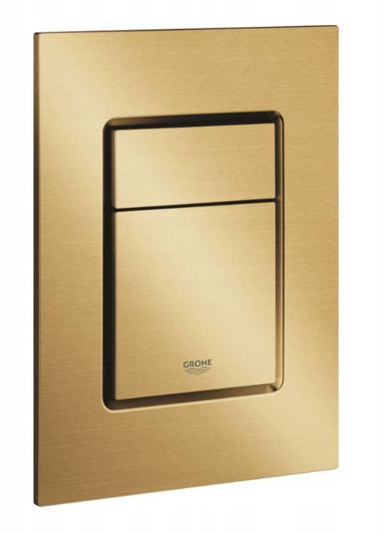 Przycisk spłukujący zloty szczotkowany GOLD