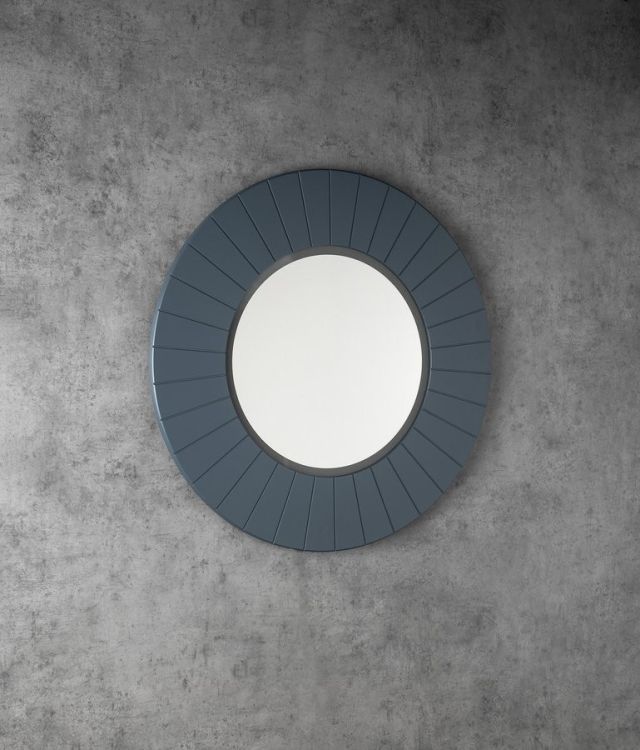 LUMIRO STRIP okrągłe lustro z oświetleniem LED w ramie średnica 75cm, siena