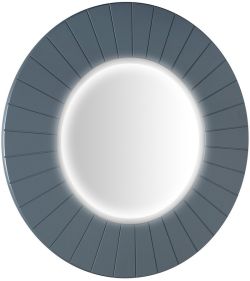 LUMIRO STRIP okrągłe lustro z oświetleniem LED w ramie średnica 90cm, siena