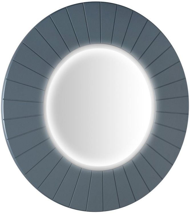 LUMIRO STRIP okrągłe lustro z oświetleniem LED w ramie średnica 90cm, siena