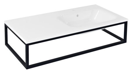 Przejdź do produktu SKA konsola pod umywalkę/blat, 100x22x51cm, czarny mat