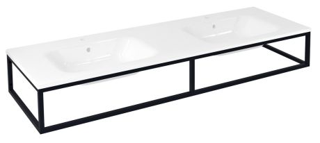 Przejdź do produktu SKA konsola pod umywalkę/blat, 160x22x51cm, czarny mat