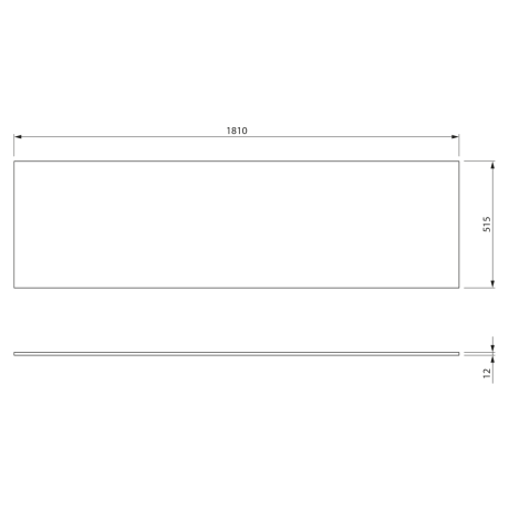 Przejdź do produktu SKA blat Rockstone 181x1,2x51,5cm, biały mat