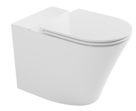Przejdź do produktu FEIN misa wisząca do kompaktu WC, Rimless, 61x36cm, poziomy/pionowy odpływ, biały
