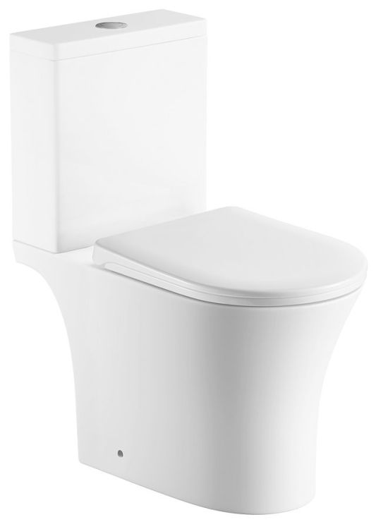 VITO kompakt WC, Rimless, odpływ poziomy/pionowy, biały