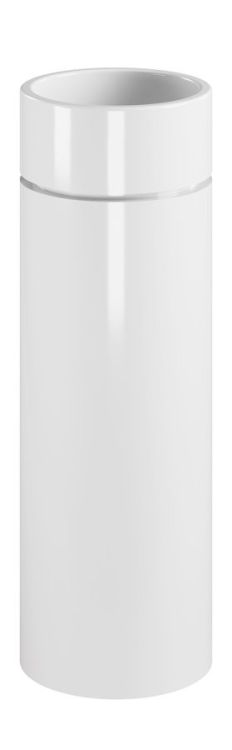 OKE ceramiczna umywalka ścienna średnica 30x88.5cm, biały