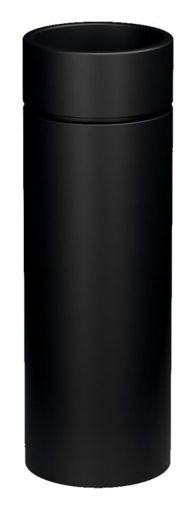 OKE ceramiczna umywalka ścienna średnica 30x88.5cm, czarny mat