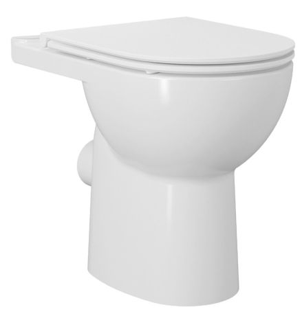 Przejdź do produktu SANIVEX miska kompaktu WC, wyższe siedzenia, Rimless, 63,5x35,5cm, odpływ pionowy/poziomy, biały