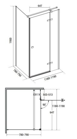 Przejdź do produktu Kabina prysznicowa prostokątna 120x80 cm Besco Pixa Black lewa lub prawa