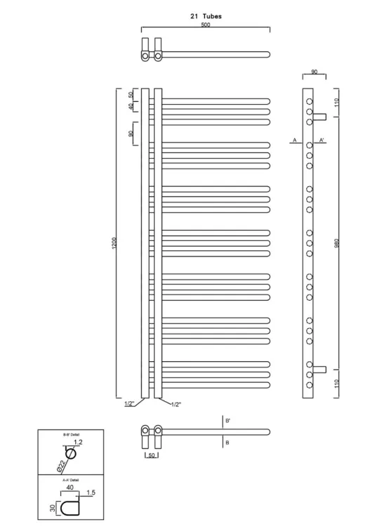 grzejnik 50x120 rysunek techniczny.JPG