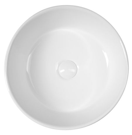 Przejdź do produktu Umywalka ceramiczna nablatowa, średnica 40cm, biały