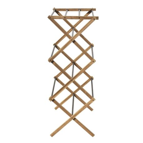 Przejdź do produktu CIKCAK składany stojak na ręczniki 73x97x39cm, drewno jesionowe