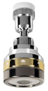 Perlator z  łącznikiem i redukcją M22x1, chrom