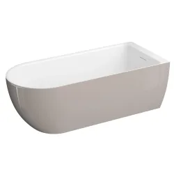 Wanna wolnostojąca przyścienna 170x75 cm Murena Polimat 00739 popiel połysk