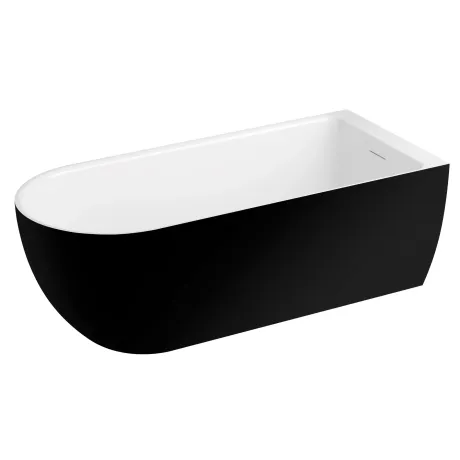 Przejdź do produktu Wanna wolnostojąca przyścienna 170x75 cm Murena Polimat 00746 czarny mat