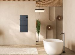 ONSEN EVO elektryczny grzejnik łazienkowy, 400x900mm, 1000 W, antracyt