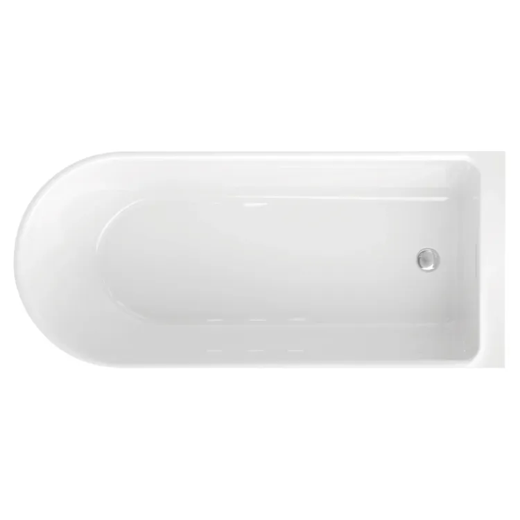 Wanna wolnostojąca przyścienna 170x75 cm Murena Polimat 00739 biały połysk