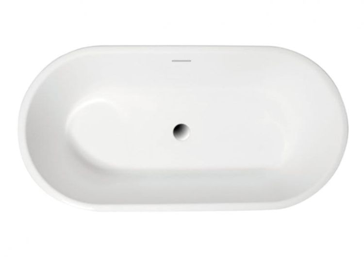 Wanna wolnostojąca 150x75 cm AMONA NEW Polimat 00055 biały