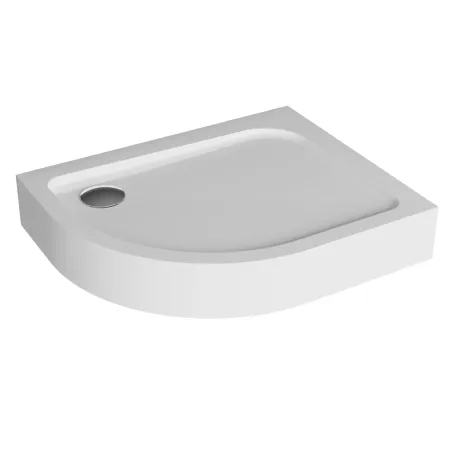 Przejdź do produktu Brodzik kompaktowy asymetryczny 100x80 cm Polimat Oris 00066 biały prawy