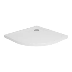 Brodzik posadzkowy półokrągły 80x80 cm Polimat Standard 00786 biały