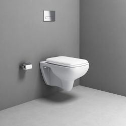 SPAZIA WC misa wisząca, 34x53cm, biały
