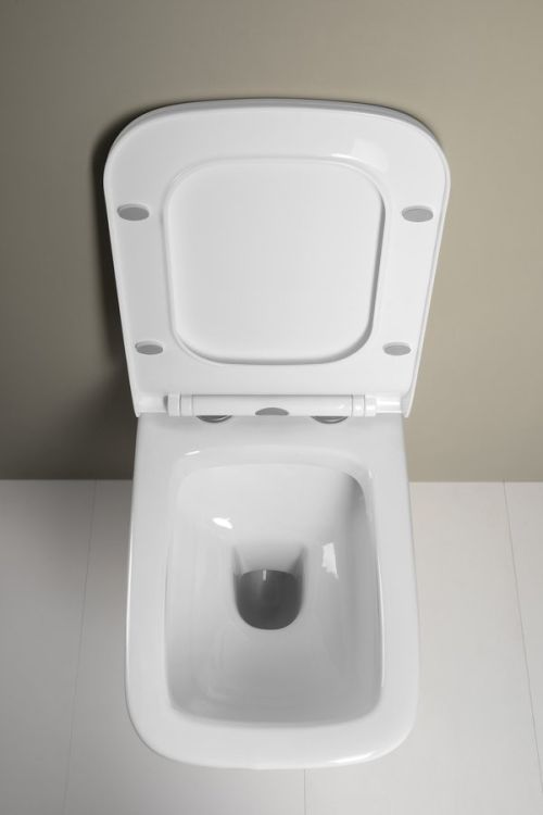 SPAZIA WC misa wisząca, 34x53cm, biały