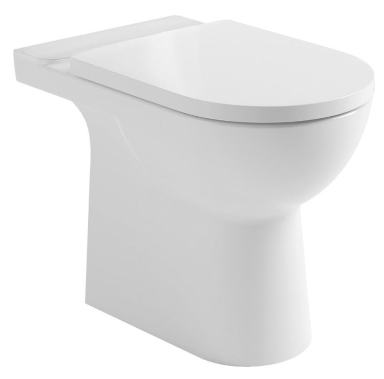 TALAMO miska do kompaktu WC, Rimless, 63x35,5cm, odpływ pionowy/poziomy, biały