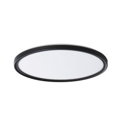AZPO lampa sufitowa LED, średnica 290mm, 18,5W, 3000/4000/6000K, IP54, czarny mat
