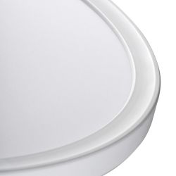 AZPO lampa sufitowa LED, średnica 420mm, 22W, 3000/4000/6000K, IP54, biały