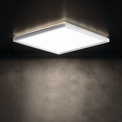 AZPO lampa sufitowa LED 300x300mm, 17,5W, 3000/4000/6000K, IP54, biały