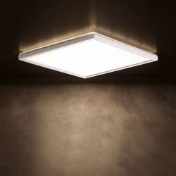 AZPO lampa sufitowa LED 300x300mm, 17,5W, 3000/4000/6000K, IP54, biały