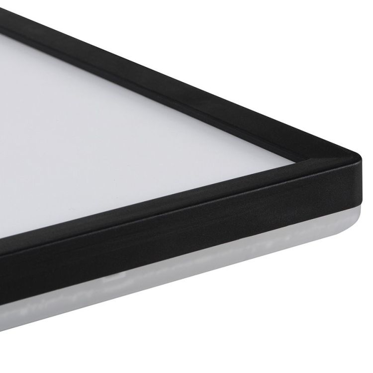 AZPO lampa sufitowa LED 300x300mm, 17,5W, 3000/4000/6000K, IP54, czarny mat